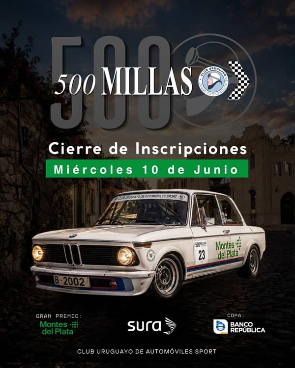 GRAN PREMIO MONTES DEL PLATA COPA SURA 500 MILLAS 2026